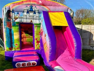 12Ft X 18Ft Princess Bounce House With Slide